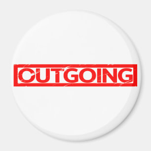 Ausgehende Briefmarke Magnet