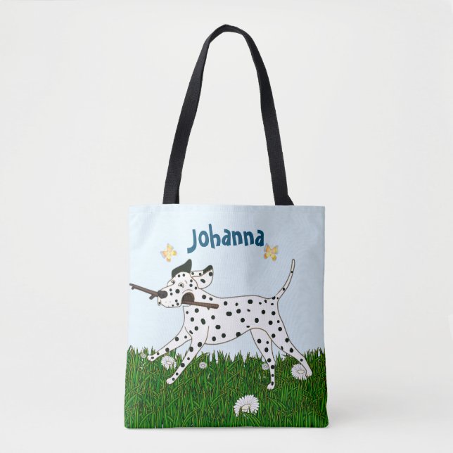 Ausgehende Dalmatiner Hund Lover Tasche (Vorderseite)