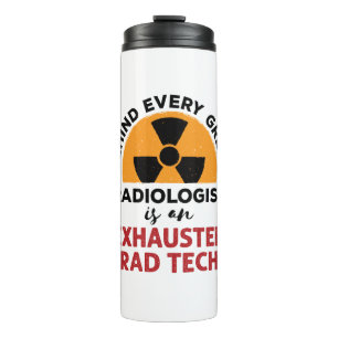 Ausgehobener Krasser Tech Funny Radiologic Technol Thermosbecher