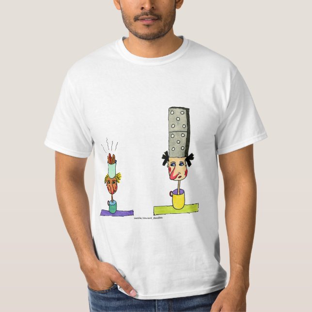 Ausgeklammerte Dominos-Charaktere T-Shirt (Vorderseite)