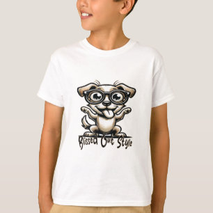 Ausgeklappter Hund T-Shirt