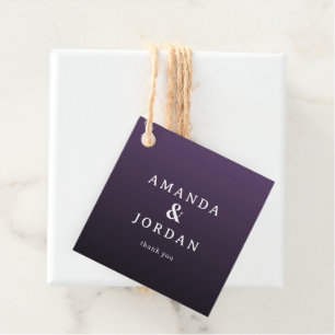 Ausgeklippter Lila-Dankeschön-Anhänger Geschenkanhänger