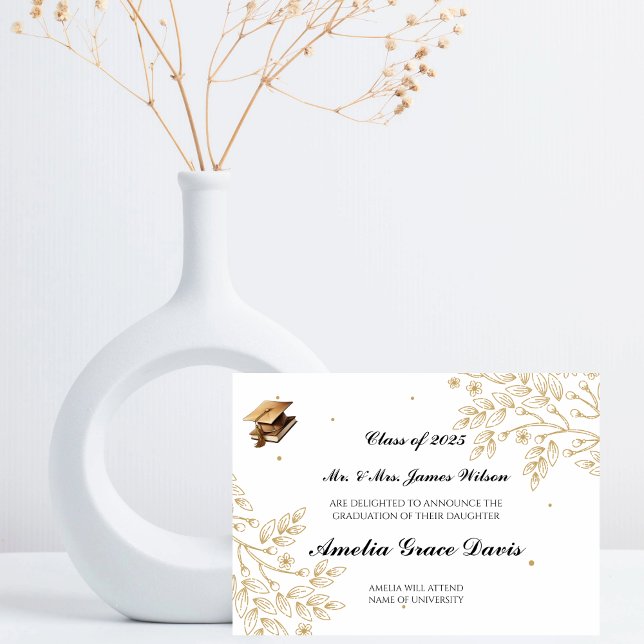 Ausgeklügelte Ankündigung von Gold Abschluss (Von Creator hochgeladen)