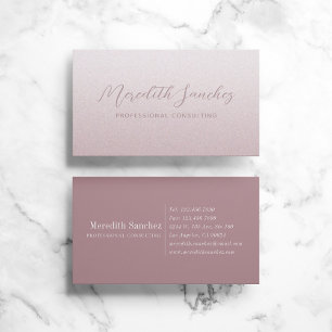 Ausgeklügelte Berufliche Mauve Rose Pink Shimmer Visitenkarte