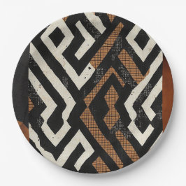 Ausgeklügelte, luxuriöse Papiertafel aus Afrika Pappteller