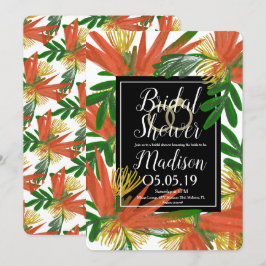 Ausgeklügelter Bird of Paradise Ring Bridal Einladung