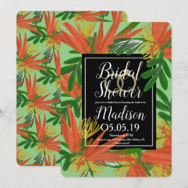 Ausgeklügelter Bird of Paradise Tropic Bridal Einladung