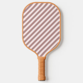 Ausgeklügeltes Rot, Blau und Weiß mit Streifen Pickleball Schläger