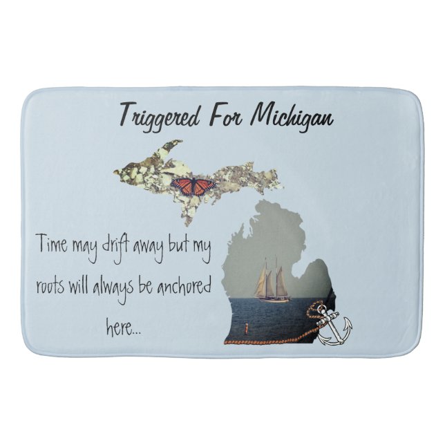 Ausgelöst für Michigan-Bad-Matte Badematte (Vorderseite)