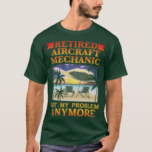 Ausgemusterter Flugzeugmechaniker repariert Flugze T-Shirt