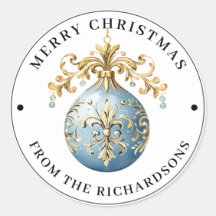 Ausgeprägtes viktorianisches Ornament Blaues Frohe