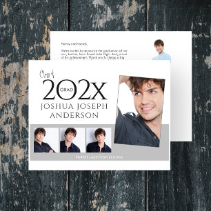 Ausgereifte Abschluss-Fotocollage Mitteilungskarte