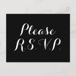 Ausgereifte "Bitte R.S.V.P." Postkarte