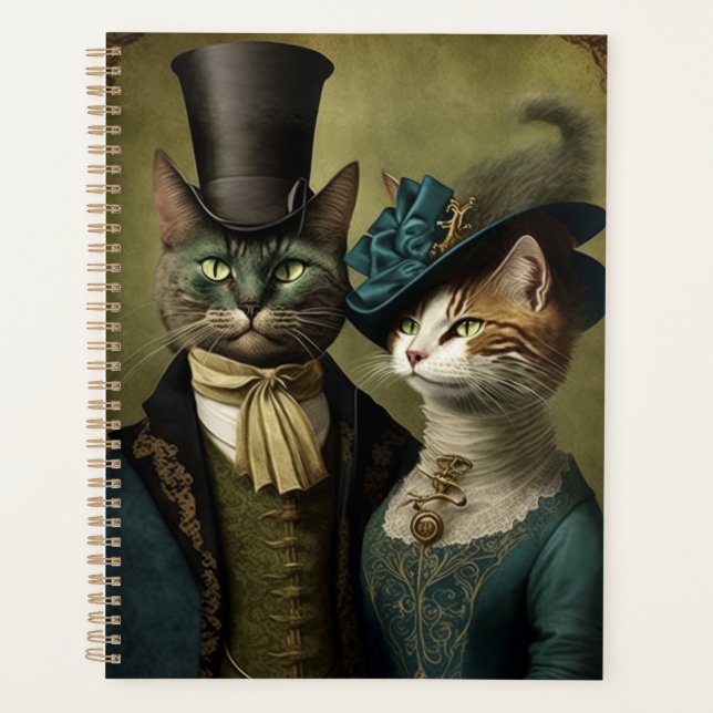 Ausgereifte Katzen in Extravagantem Kleid Whimsica Planer (Vorderseite)