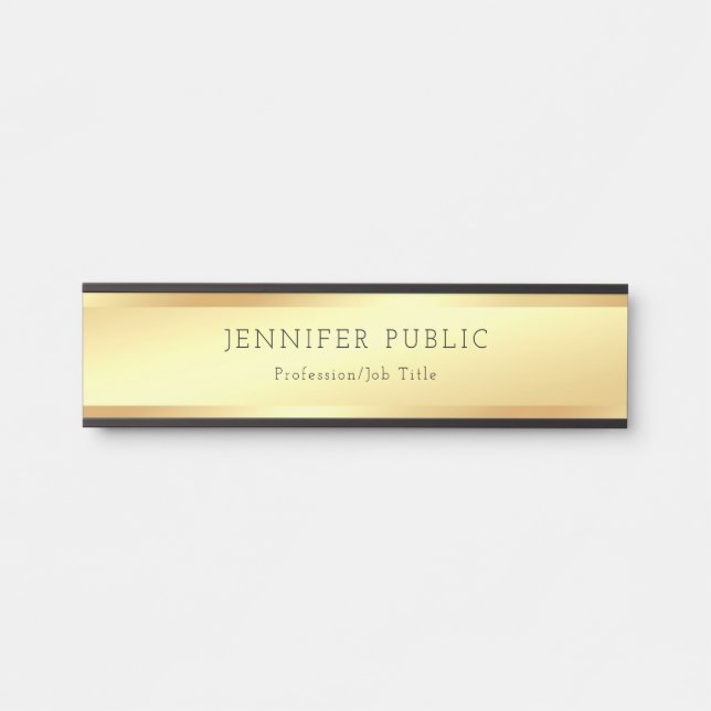 Ausgereifte, moderne Glamour Look Vorlage Türschild (Vorderseite )