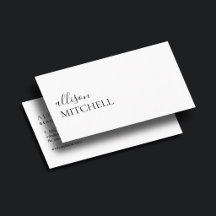 Ausgereifte trendy Girly Script Minimal White