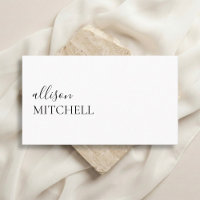 Ausgereifte trendy Girly Script Minimal White