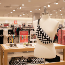 Ausgereiftes Schwarz-Weiß-Muster Bauchtasche