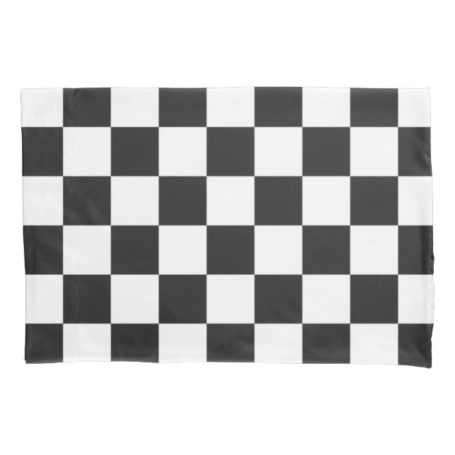 Ausgereiftes Schwarz-Weiß-Muster Kissenbezug (Vorderseite)