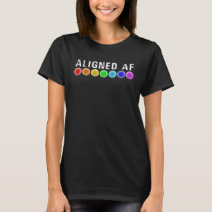 Ausgerichtete AF Chakren Yoga-Zitat Meditation Re T-Shirt