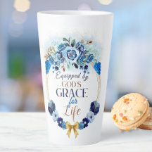 Ausgerüstet von Gottes Grace Elegant Blue Gold Flo