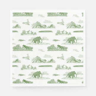 Ausgestorbene Tiertoile Napkins Serviette