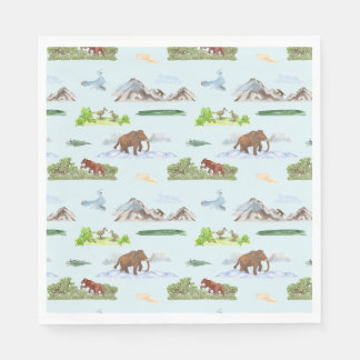 Ausgestorbene Tiertoile Napkins Serviette
