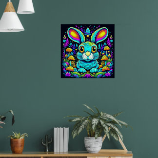 Ausgetricktes Shroom Rabbit Poster