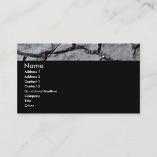 Ausgetrocknete Erddunkelheit Visitenkarte