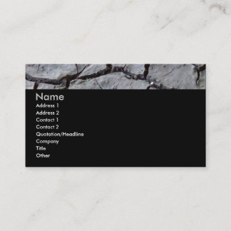 Ausgetrocknete Erddunkelheit Visitenkarte
