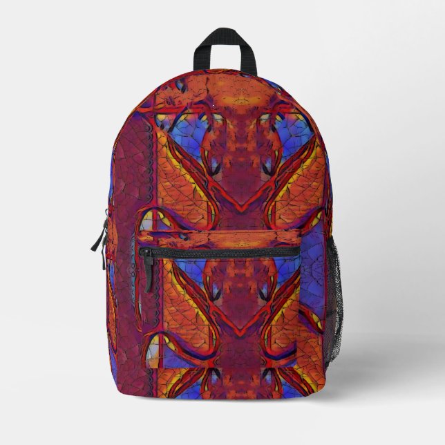 Ausgetrocknete Erde Bedruckter Rucksack (Vorderseite)