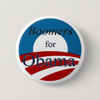 Ausgewachsene männliche Kängurus für Obama - Knopf Button