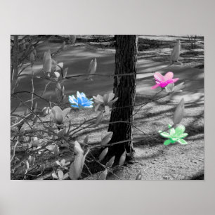 Ausgewählte Blume Poster