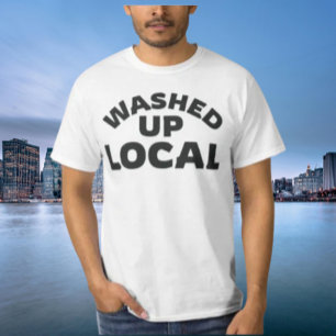Ausgewaschen Einheimischer   Lustige Fettgedruckte T-Shirt