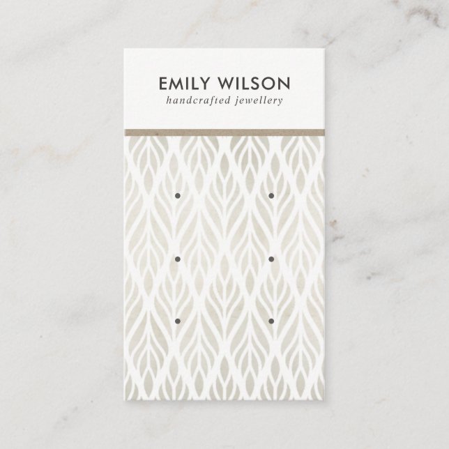 AUSGEWEICHNETE WEISSE BLUME 3 STUDIERENDE ERINNERU VISITENKARTE (Vorderseite)