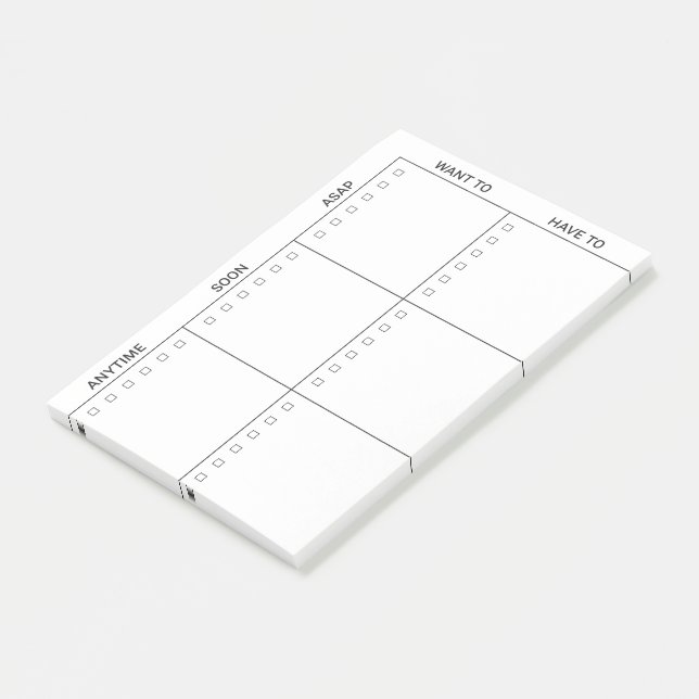 Ausgewogen, um Post-its zu tun Post-it Klebezettel (angewinkelt)