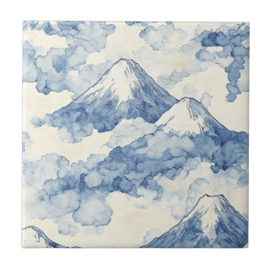 Ausgewogene Blaue Weiße Berge Schnee Fliese