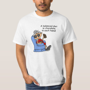 ausgewogene Chocolate Diät T-Shirt