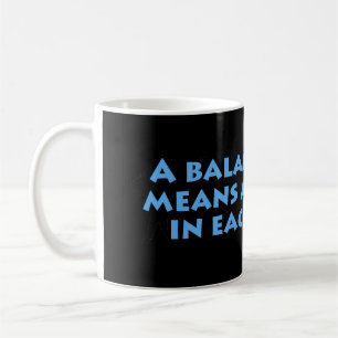 Ausgewogene Ernährung Kaffeetasse