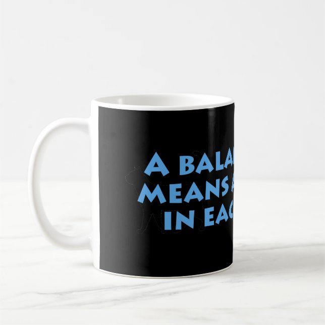 Ausgewogene Ernährung Kaffeetasse (Links)