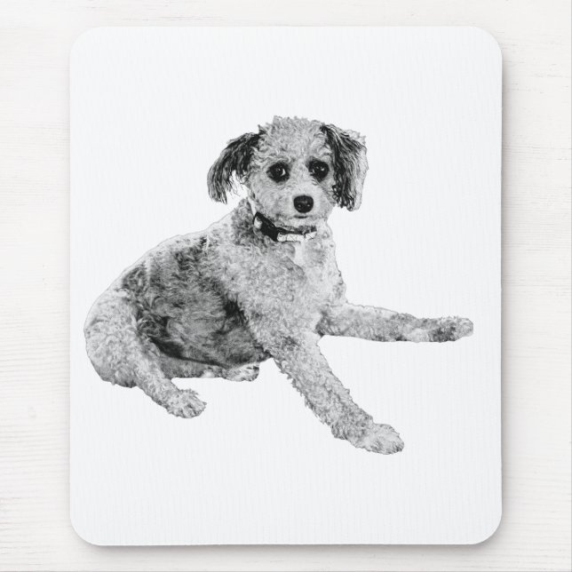 Ausgewogener Fokus, Texturierte Ruhe Mousepad (Vorne)