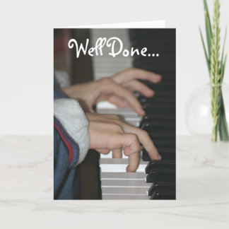 Ausgezeichnete Piano-Prüfungskarte Karte