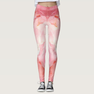 Ausgezeichnete rosa Marmorfarbe Leggings