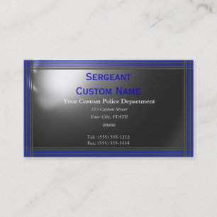Ausgezeichnete Thin Blue Line-Visitenkarten Visitenkarte
