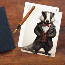 Ausgezeichneter Gentleman Badger Vintag Style