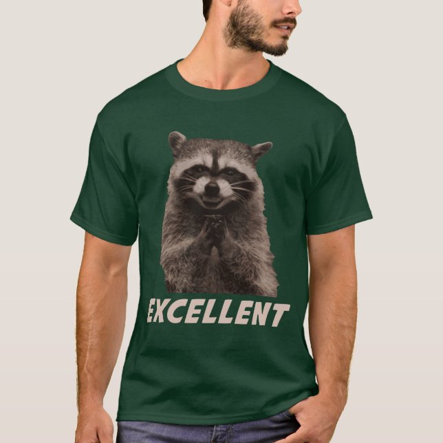 Ausgezeichneter schlechter Darstellungs-Waschbär T-Shirt (Vorderseite)
