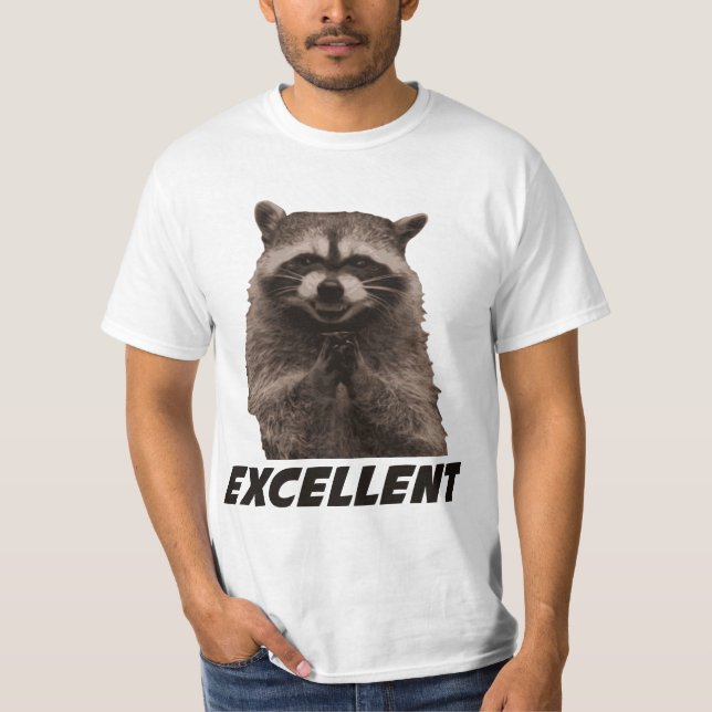 Ausgezeichneter schlechter Darstellungs-Waschbär T-Shirt (Vorderseite)