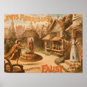 Ausgezeichnetes Faust-Theater Lewis-Morrisons Poster