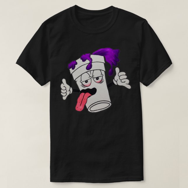 Ausgezogener Doppelcup T-Shirt (Design vorne)