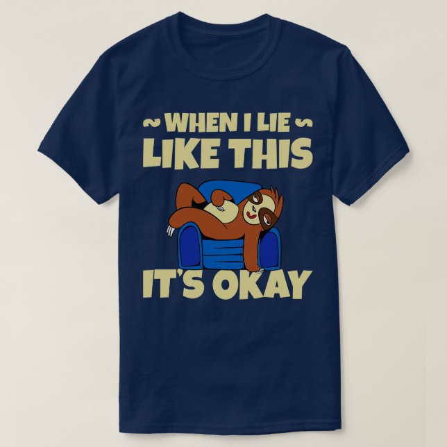 Ausgezogener Schlauch auf einem Sofa T-Shirt (Design vorne)